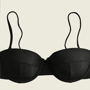 J Crew Black Bikini Top 34d
